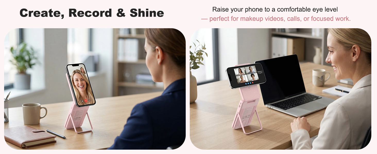 Strong magnetic alignment keeps charging stable while you use your phone.