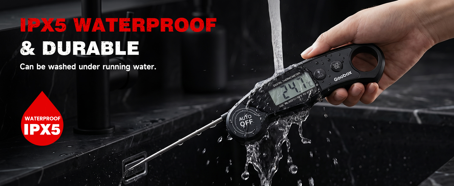 IPX5 waterproof