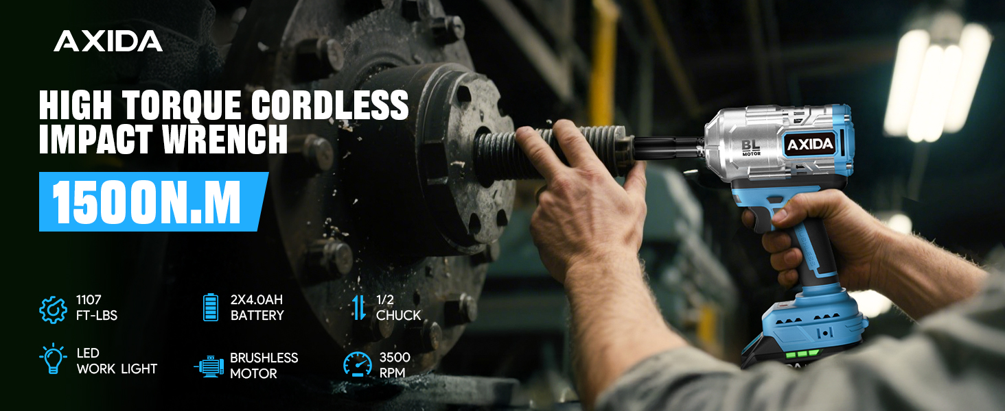 AXIDA Cordless Impact Wrench