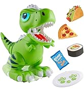 Power Your Fun Robo Pets T-Rex Dinosaur Toy for Boys and Girls - Remote Control Robot with LED Li...