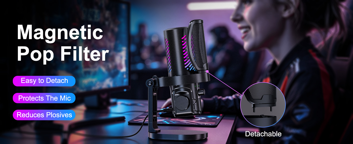 microphone for pc gaming mic gaming microphone podcast microphone
