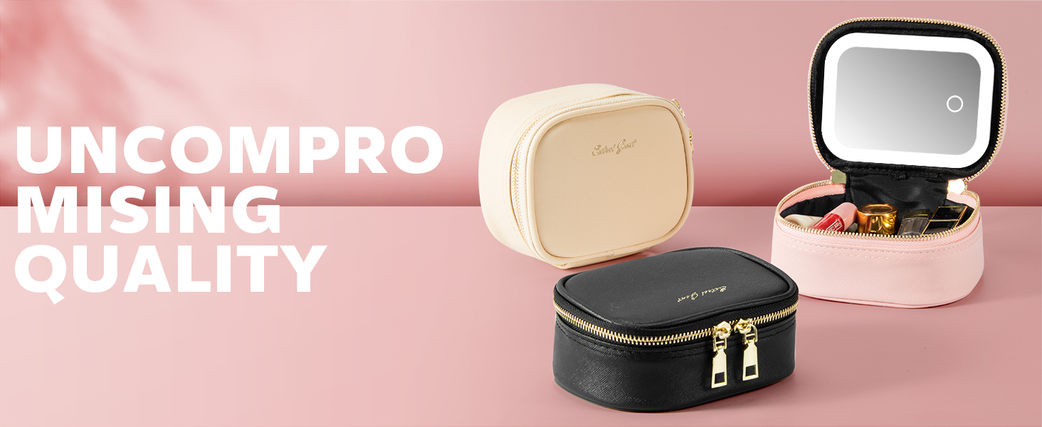 travel makeup case with mirror