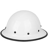 GREEN DEVIL Fiberglass Full Brim Hard Hat OSHA &amp; ANSI Rated Fiber Hardhat for Men with Brim Guard