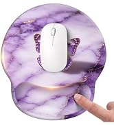 Mouse pad with Wrist Rest,Relieving Pain Memory Foam Computer pad, Ergonomic Desktop Mouse, Silic...