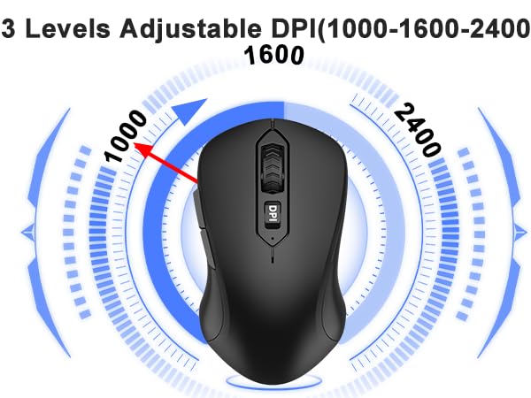 3 Levels Adjustable DPl(1000-1600-2400)
