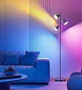 SIBRILLE 36W LED Tree Floor Lamp, Dimmable Tall Standing Lamp with Remote &amp; Touch Control, 4 Colo...