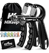 HiKeep Grip Strength Trainer, Extended Version for All Hands, Adjustable Grip Strengthener - Set ...