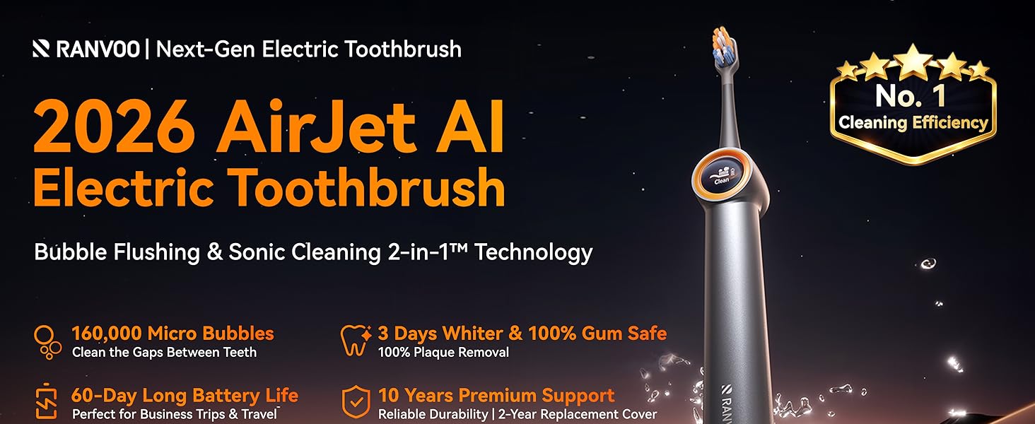 2026 AirJet AlElectric Toothbrush