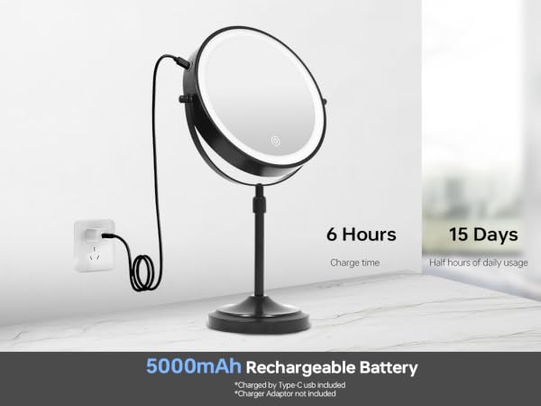 lighted make up mirror