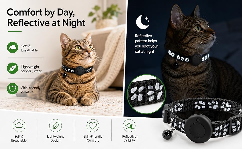Pet Tracker,GPS Collar for Cats