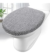 Arotive Soft Chenille Bathroom Toilet Lid Cover, Machine Washable Seat Covers, 17.5x15, Fits Most...