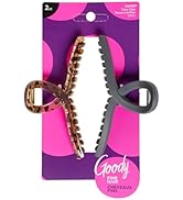 GOODY CLAW CLIP RIBBON 2CT BLK TORT