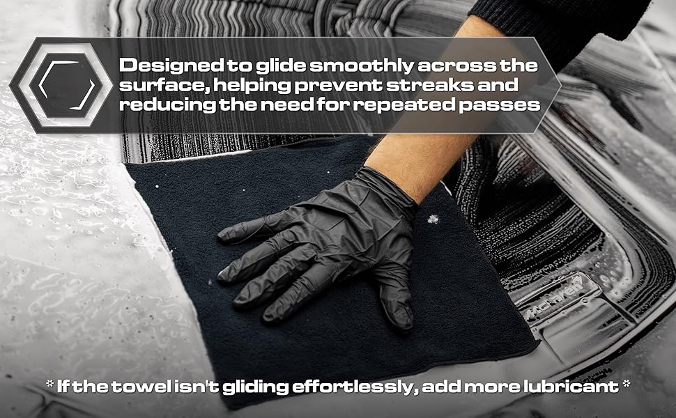 Designed to glide smoothly across the surface, helping prevent streaks.