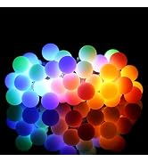 ALOVECO LED String Lights 18ft 50 LED Battery Powered String Lights with Remote 8 Modes Waterproo...