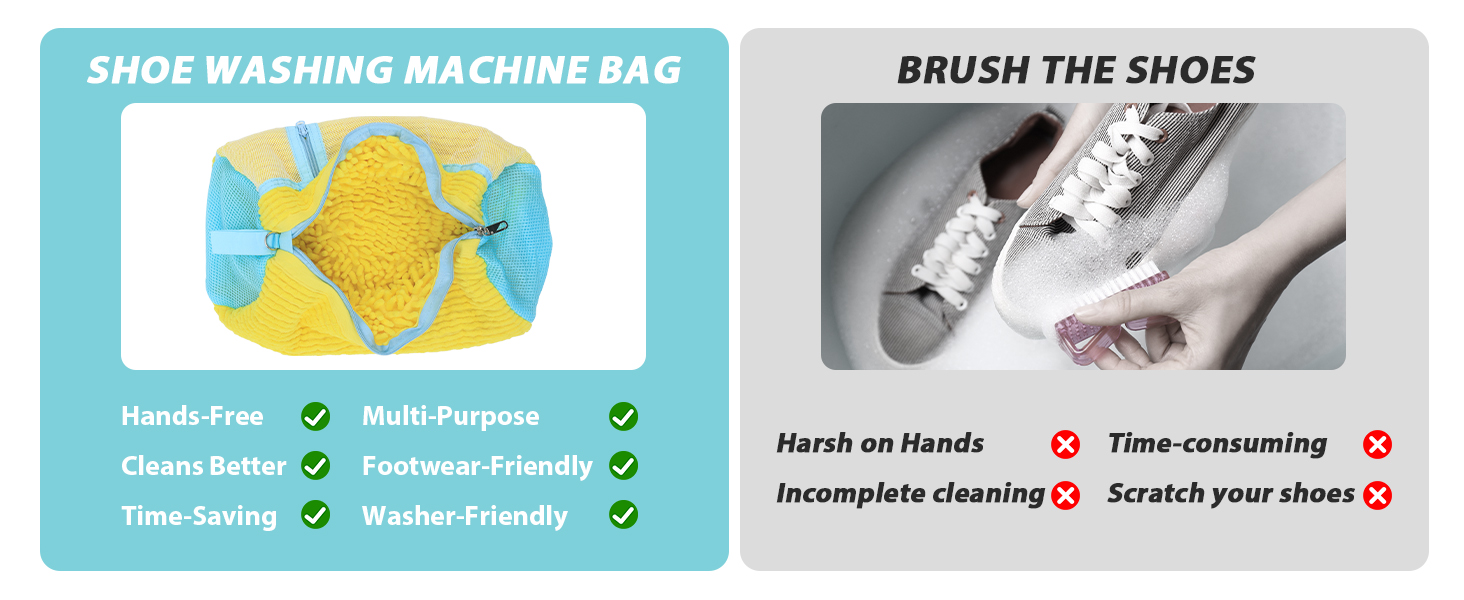 shoe washing bag
