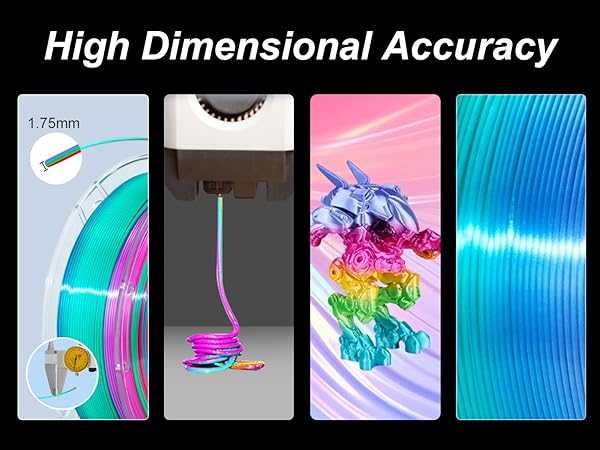 1.75 pla filament,pla filament 1.75mm,silk pla filament,3d printing filament,1kg pla filament