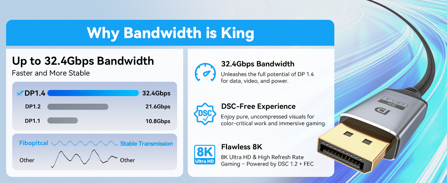 DisplayPort to DisplayPort Cable