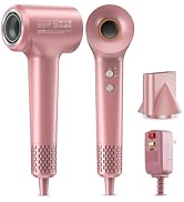 Hair Dryer, Ionic Blow Dryer, 1500W High-Speed Hairdryer with 110000 RPM Brushless Motor for Fast...