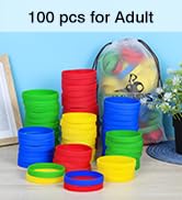 LVNRIDS Blank Silicone Bracelets, Sports Rubber Elastic Wristbands Wholesale Bulk Bracelet