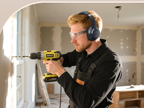 Noise Cancelling Headphones Bluetooth Headphones Wireless Headphones with Mic