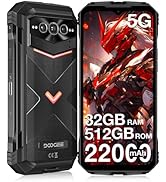 DOOGEE V MAX Pro(2025) 5G Rugged Phone,22000mAh,32GB+512GB/TF 2TB,Android 14 Rugged Smartphone,10...