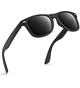 FEIDUSUN Sunglasses Men Polarized Sunglasses for Mens and Womens,Black Retro Sun Glasses Driving ...