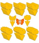 96PCS Fruit Fly Sticky Traps, Gnat Traps Insect Trap for Plants Kitchen Indoor and Outdoor