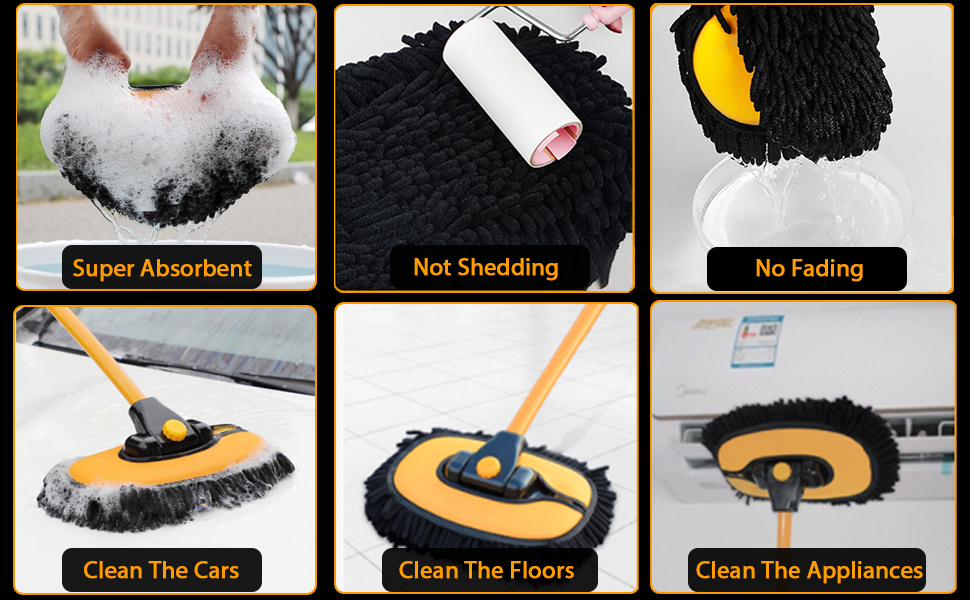 interior car cleaning kit microfiber truck wash wheel brush