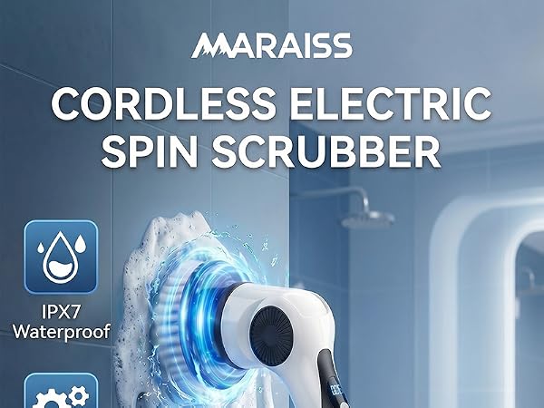 Electric spin scrubber