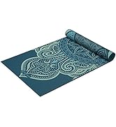 Gaiam Yoga Mat - Premium 6mm Print Reversible Extra Thick Non Slip Exercise &amp; Fitness Mat for All...