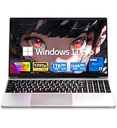MOONFISH Gaming Laptop Computer 2025, 15.6 Inch Lap Top Pc Window 11 Pro, 32GB RAM 1TB SSD, Core ...