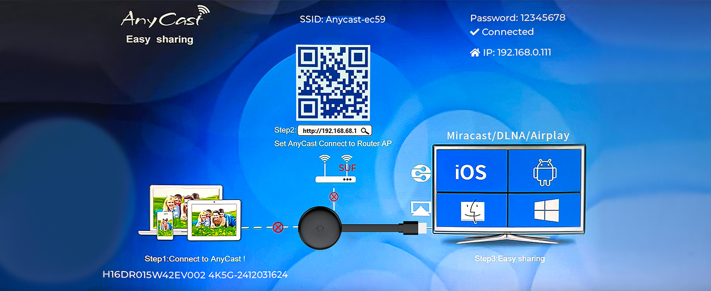 wireless hdmi screen mirroring device