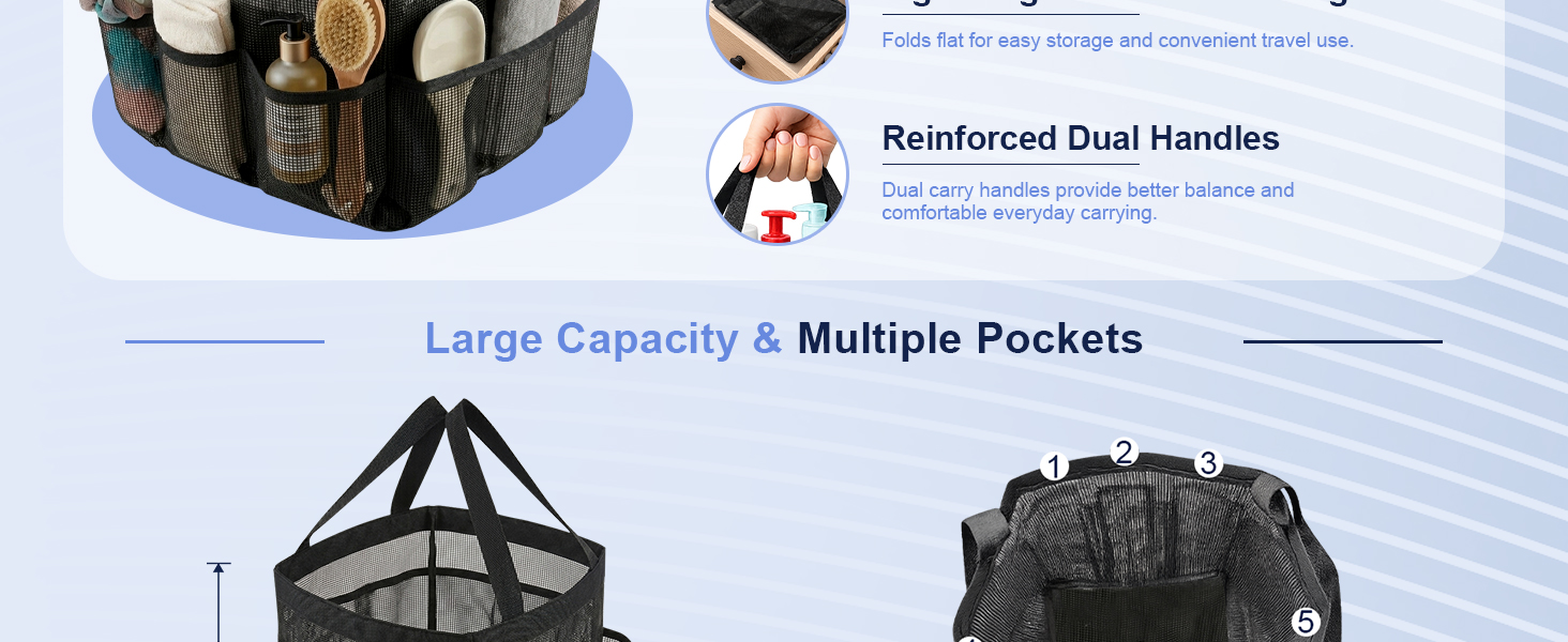 Mesh Shower Caddy Portable