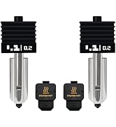 HysiPrui 2PCS H2D Combo Hotend Kits 0.2mm Hardened Steel Nozzles- for 3D Printer Bambu Lab H2D/A1...