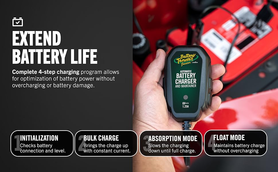 Battery Tender Junior Battery Charger Maintainer 6V 1.25 AMP