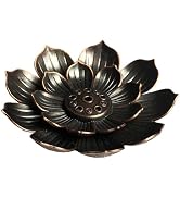 Incense Holder Incense Stick Holder Lotus Incense Burner Mini Vintage Flower Shaped Multihole Inc...