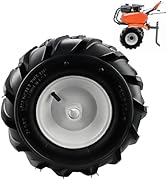13x5.00-6" Tiller Tire and Wheel 3-1/8" Centered Hub with 1" Axle Size, 13x5-6 Super Lug Tractor ...