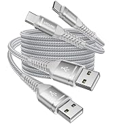 USB C to C Cable 6FT 2Pack, 240W USB C to USB C Cable Fast Charging, iPhone USB C Cable Durable B...