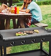 36 Inch Griddle Top for Blackstone with Spatula Set, Flat Top Griddle Replacement Part for Blacks...