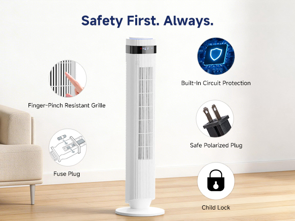 Tower Fan for Bedroom