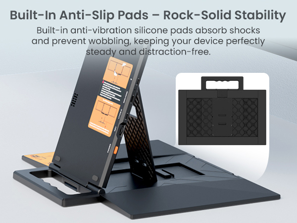 Built-in Base Silicone Pads - Secure &amp;amp; Stable, Every Moment