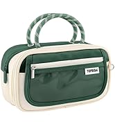 TOPBIDAI Large Pencil Case Pouch School Supplies for Girls Boy Women Men Adults, Big Pencil Bag w...