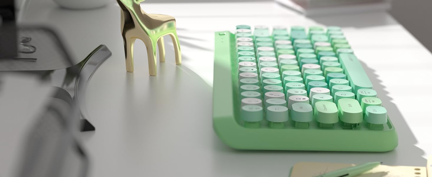 green keyboard