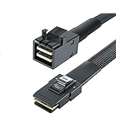 2 Pack, Internal Mini SAS HD SFF-8643 to Mini SAS SFF-8087(36Pin) Cable, 0.8-Meter(2.6ft), 12Gbps...