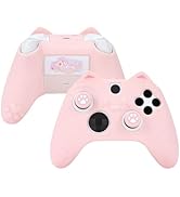 GeekShare Cat Paw Controller Skin Grips Set Anti-Slip Silicone Protective Cover Skin Case Compati...