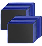 20 Pack Gaming Mouse Pad, Water Resistance Coating Natural Rubber Gaming Mouse Pad with Stitched ...