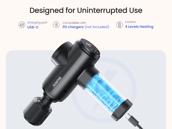 Massage Gun with Heat and Cold Therapy Professional Deep Tissue Handheld Massager