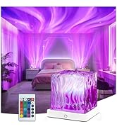 HUMIIEYE Northern Lights Projector, 1800mAh Battery Operated Aurora Night Light Cube, 16 Color, R...