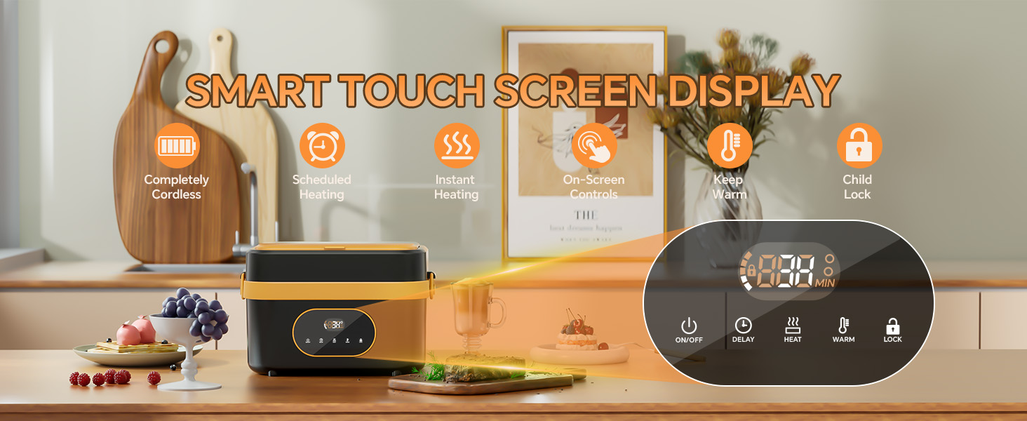 SMART TOUCH heated lunch box