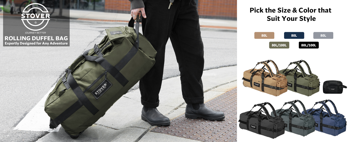 rolling duffel bag